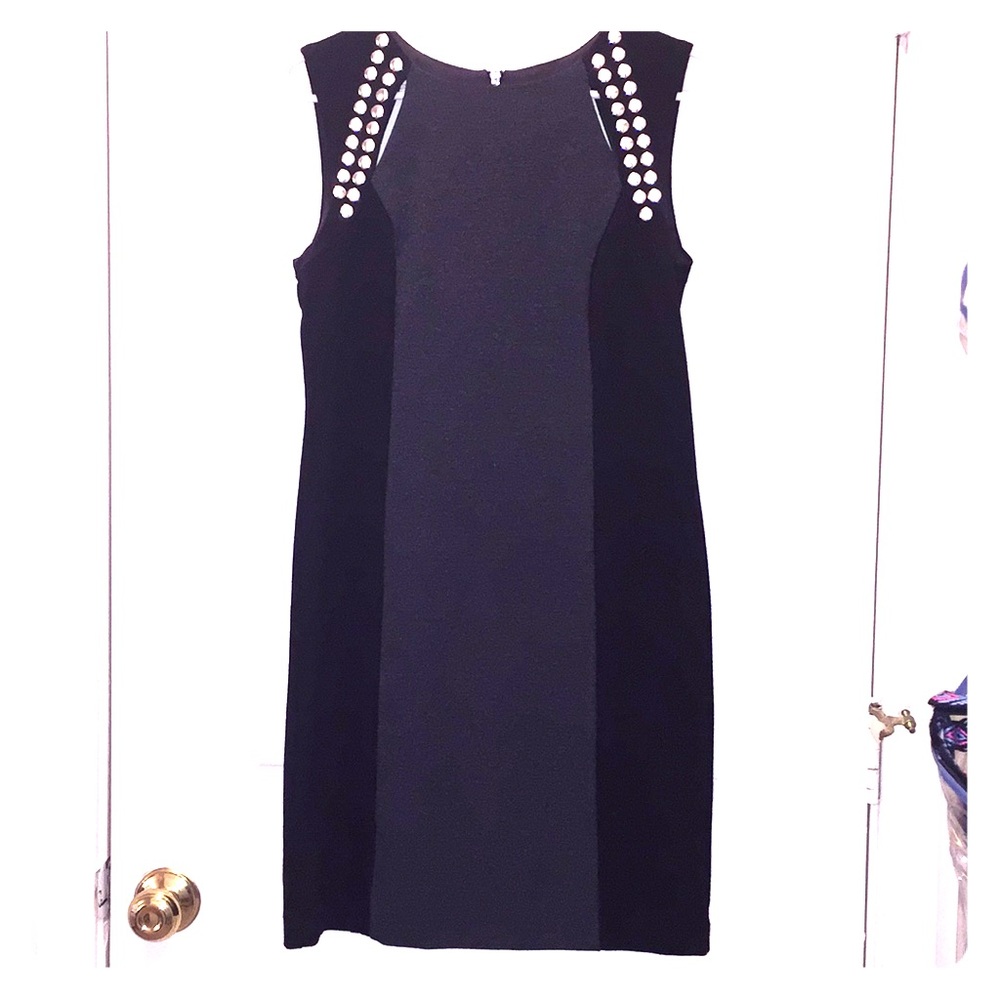 Michael Kors black and grey sheath dress